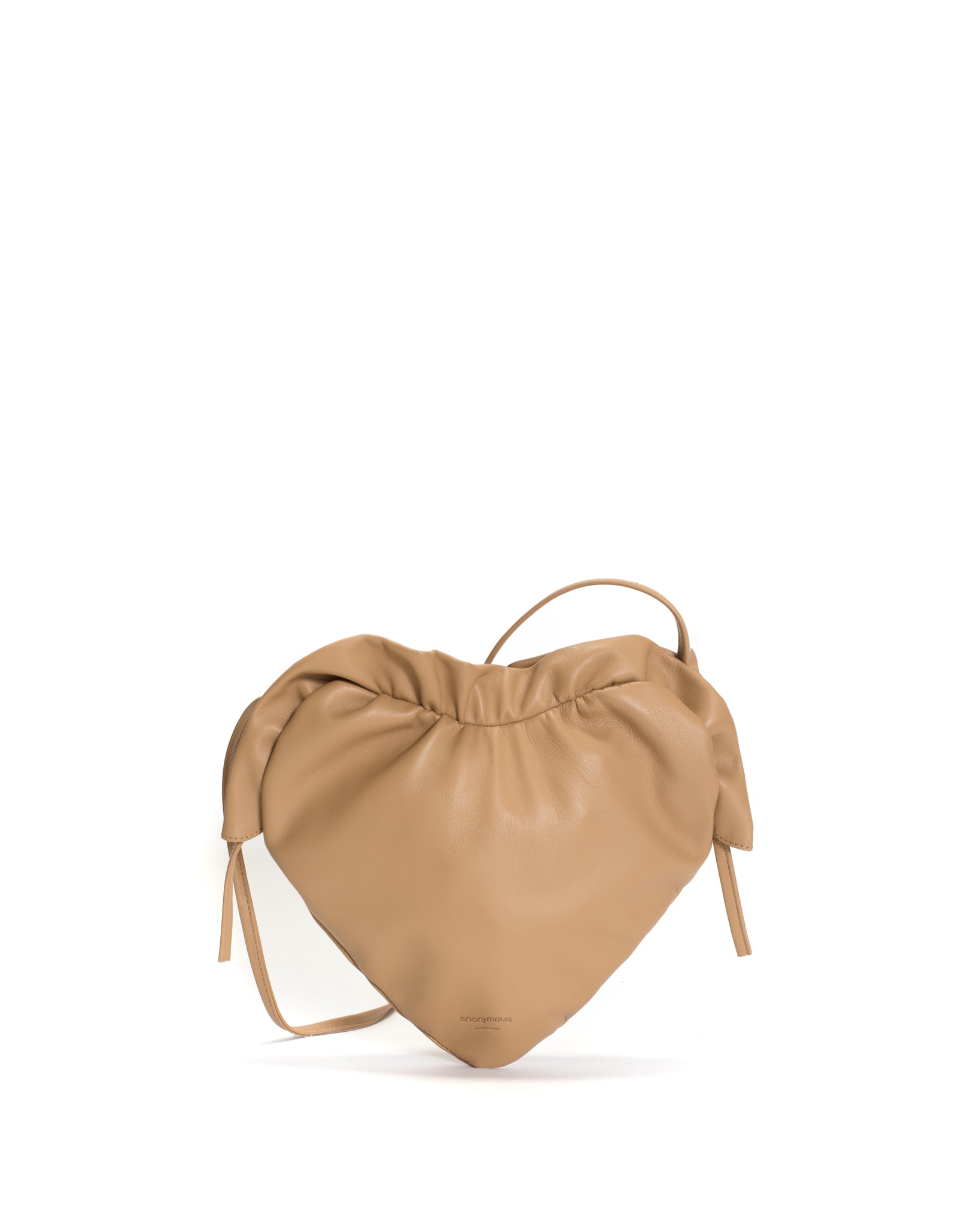 Zally heart bag Shiny lamb Stone