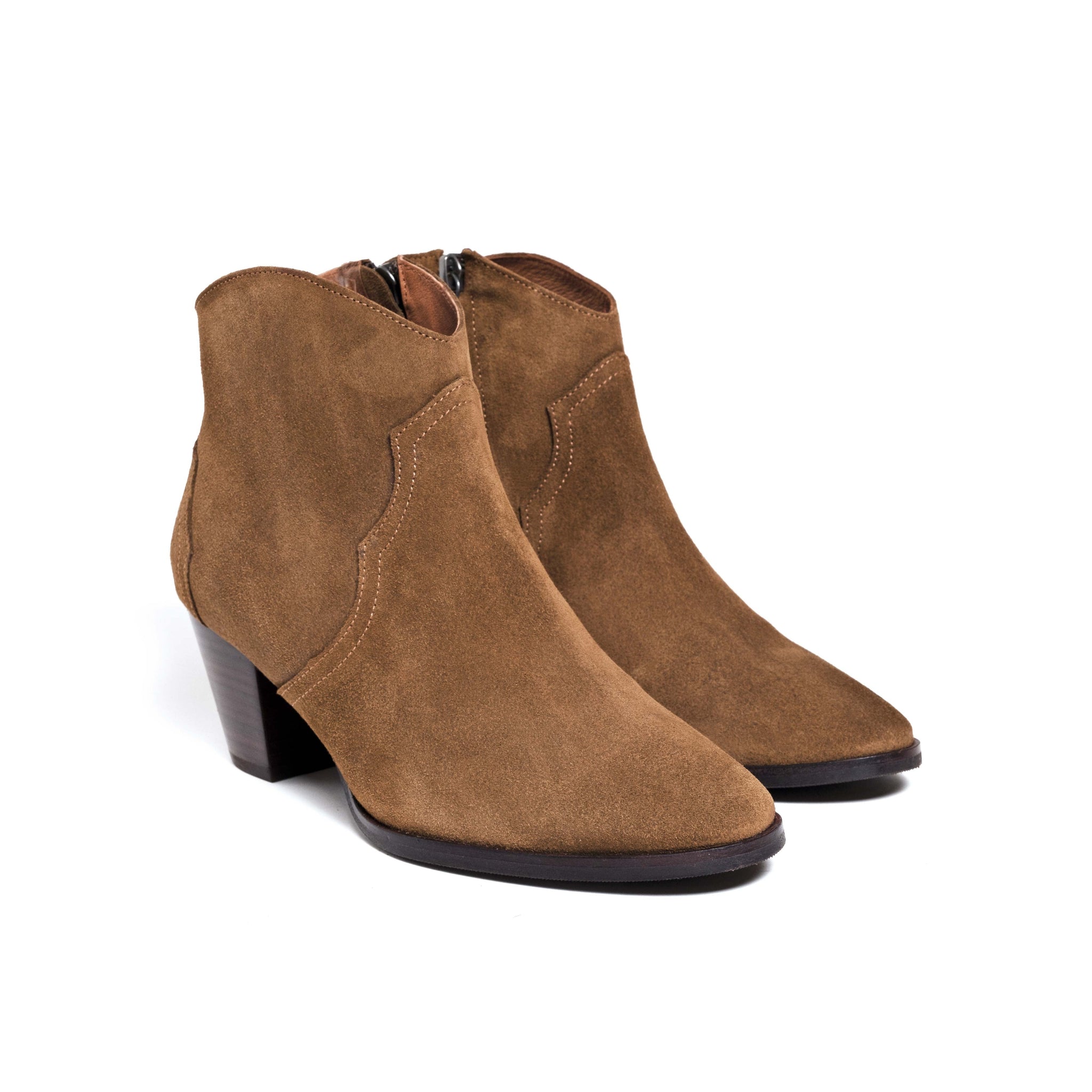 Fiona 60 Calf suede Cinnamon - Anonymous Copenhagen